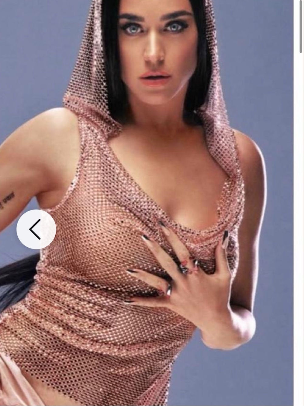 Diva Stardust top in Champagne